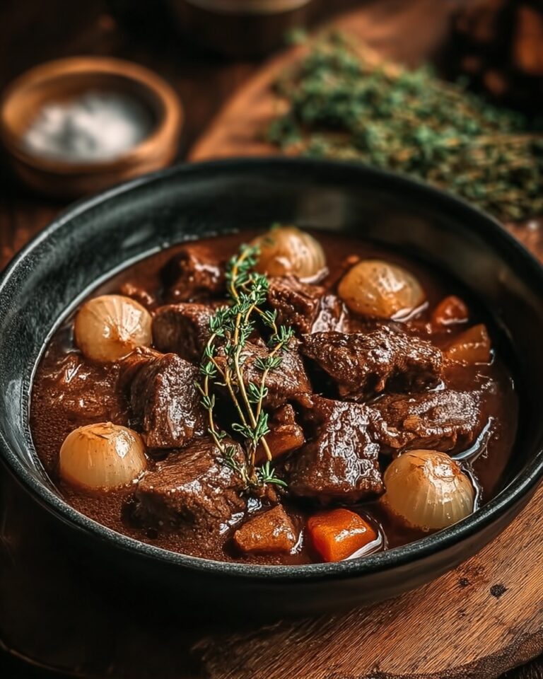 French-Style Beef Stew with Red Wine Recipe