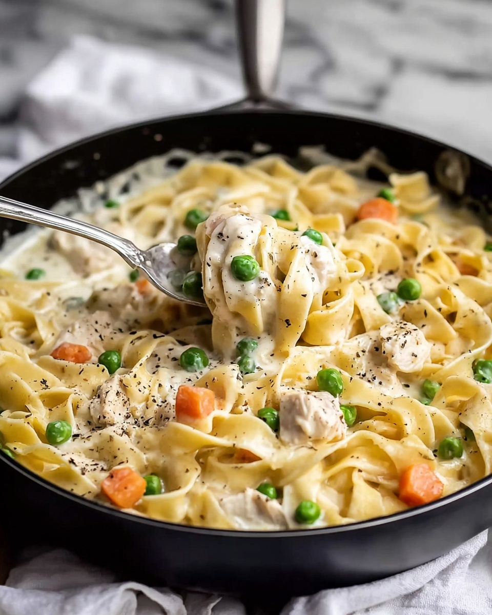 Chicken Pot Pie Noodle Recipe - Recipe Image