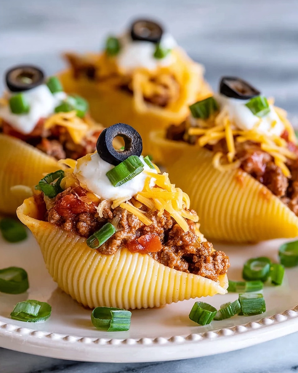 Taco Stuffed Shells Recipe - Recipe Image