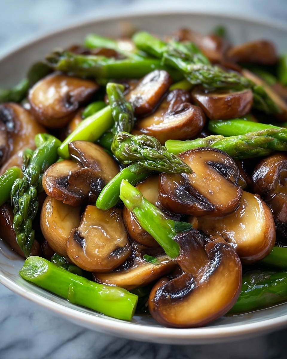 Pickled Mushrooms and Asparagus Recipe - Recipe Image