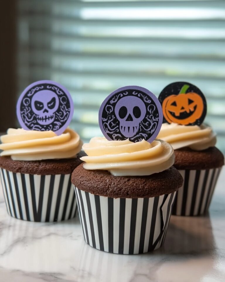 Stamped Halloween Cupcakes Recipe