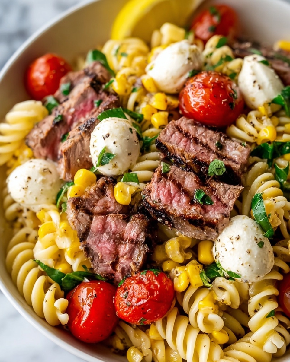 Chimichurri Steak Pasta Salad Recipe - Recipe Image