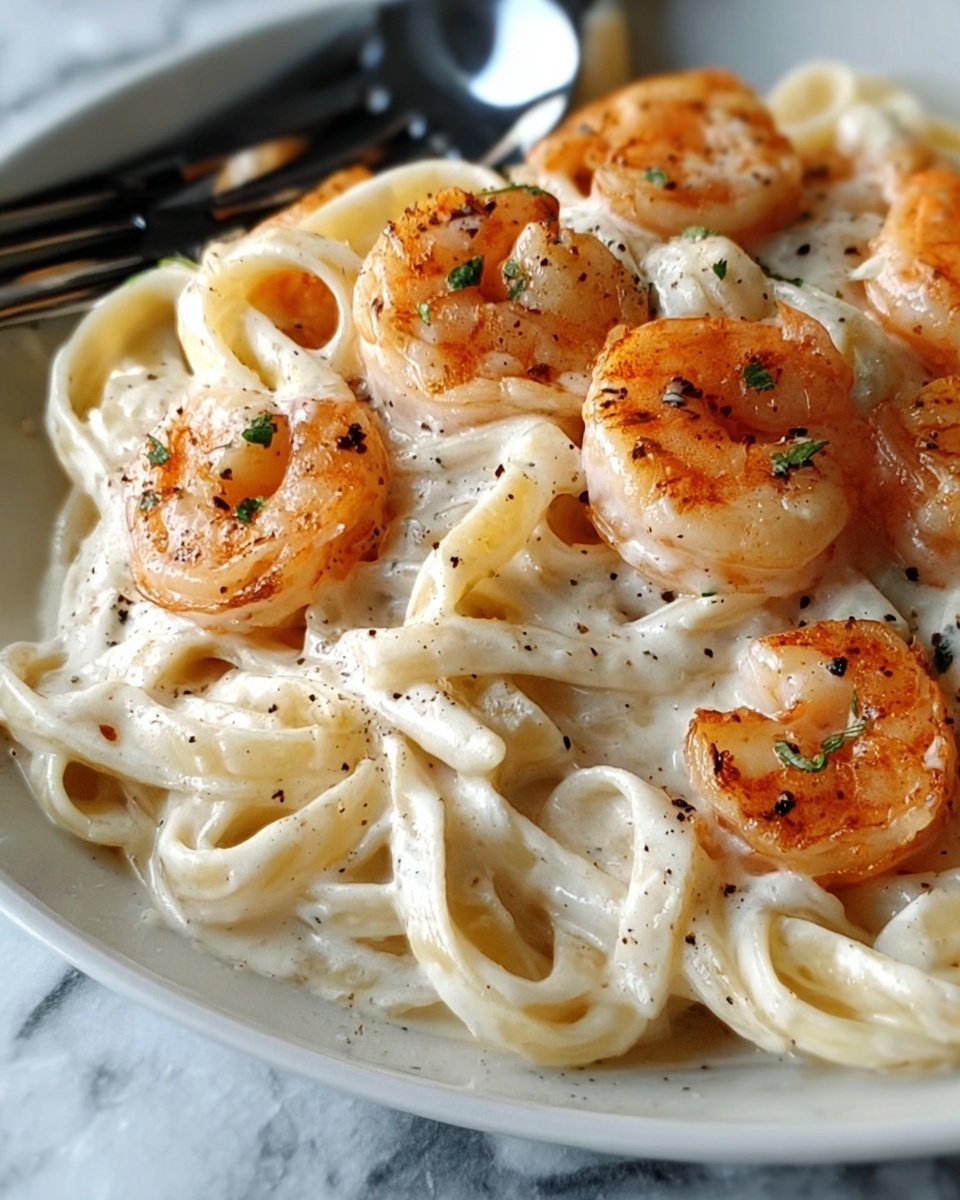 Shrimp Fettuccine Alfredo Recipe - Recipe Image