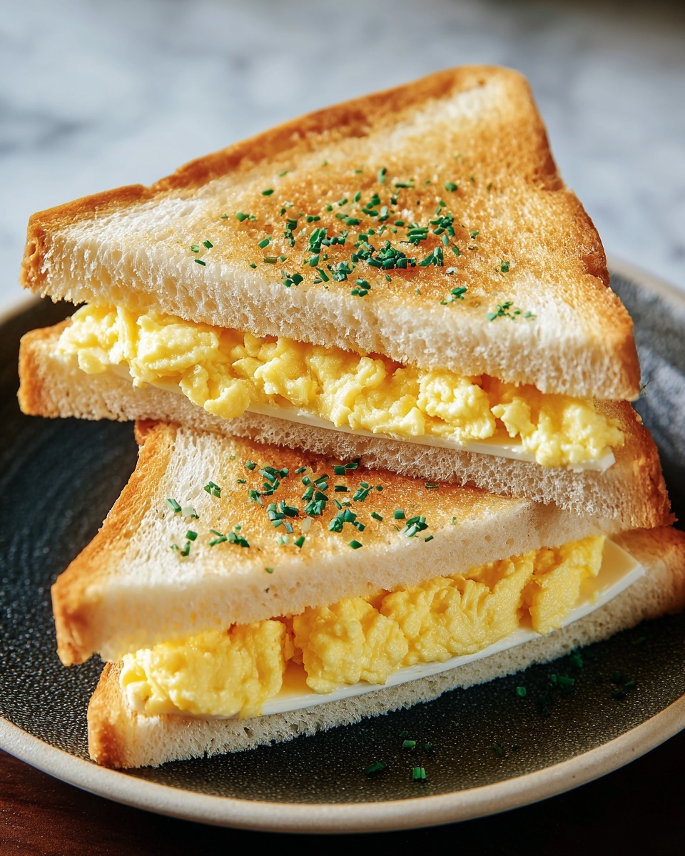 Japanese Egg Sandwich (Tamago Sando) Recipe - Recipe Image