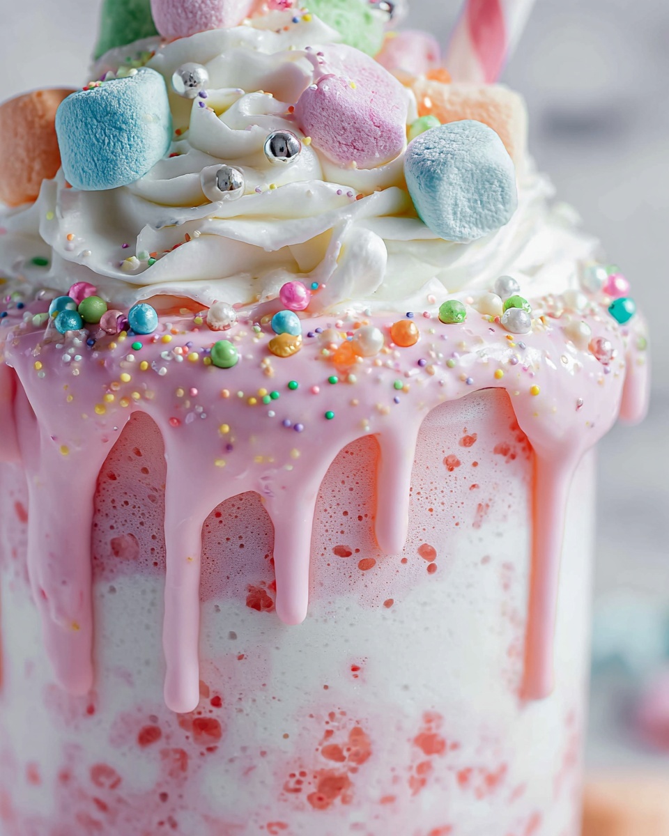 Unicorn Hot Chocolate Recipe - Recipe Image