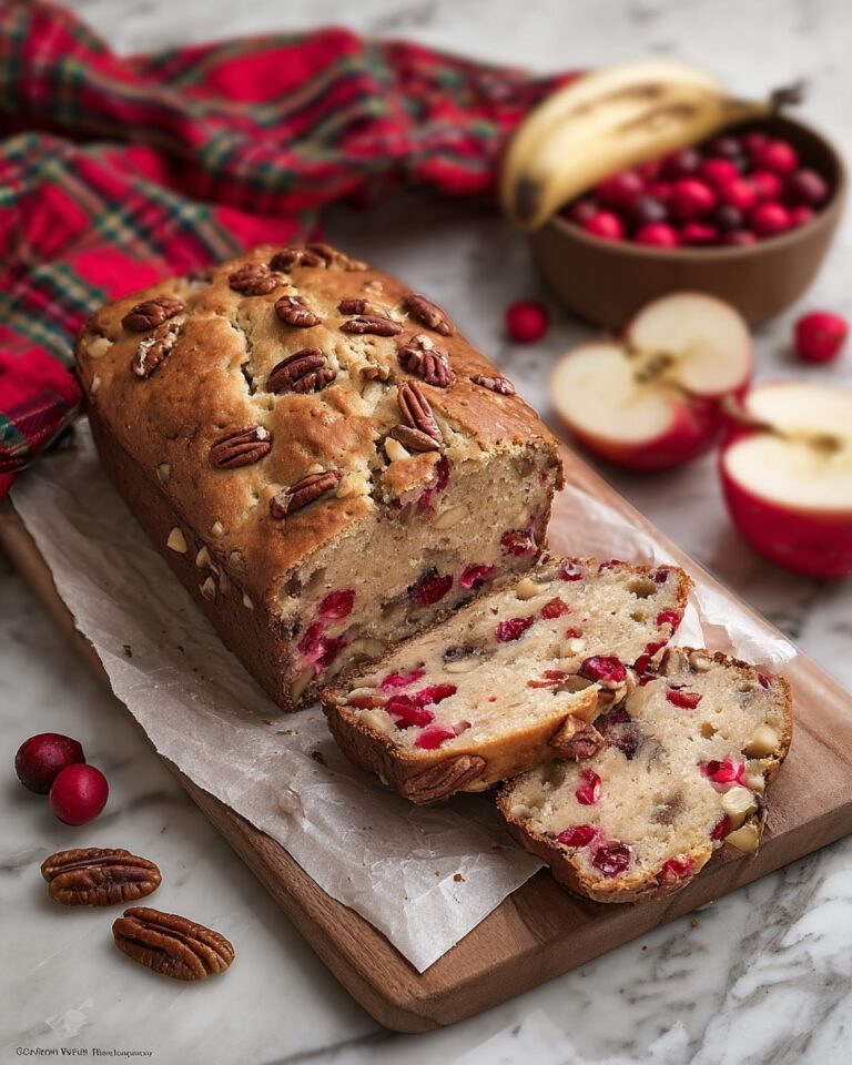 Easy Cranberry Banana Nut Bread Recipe