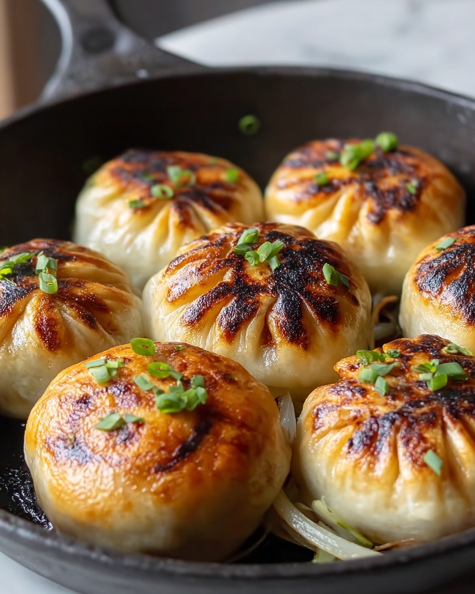 Pan-Fried Cabbage and Noodle Buns Recipe - Recipe Image