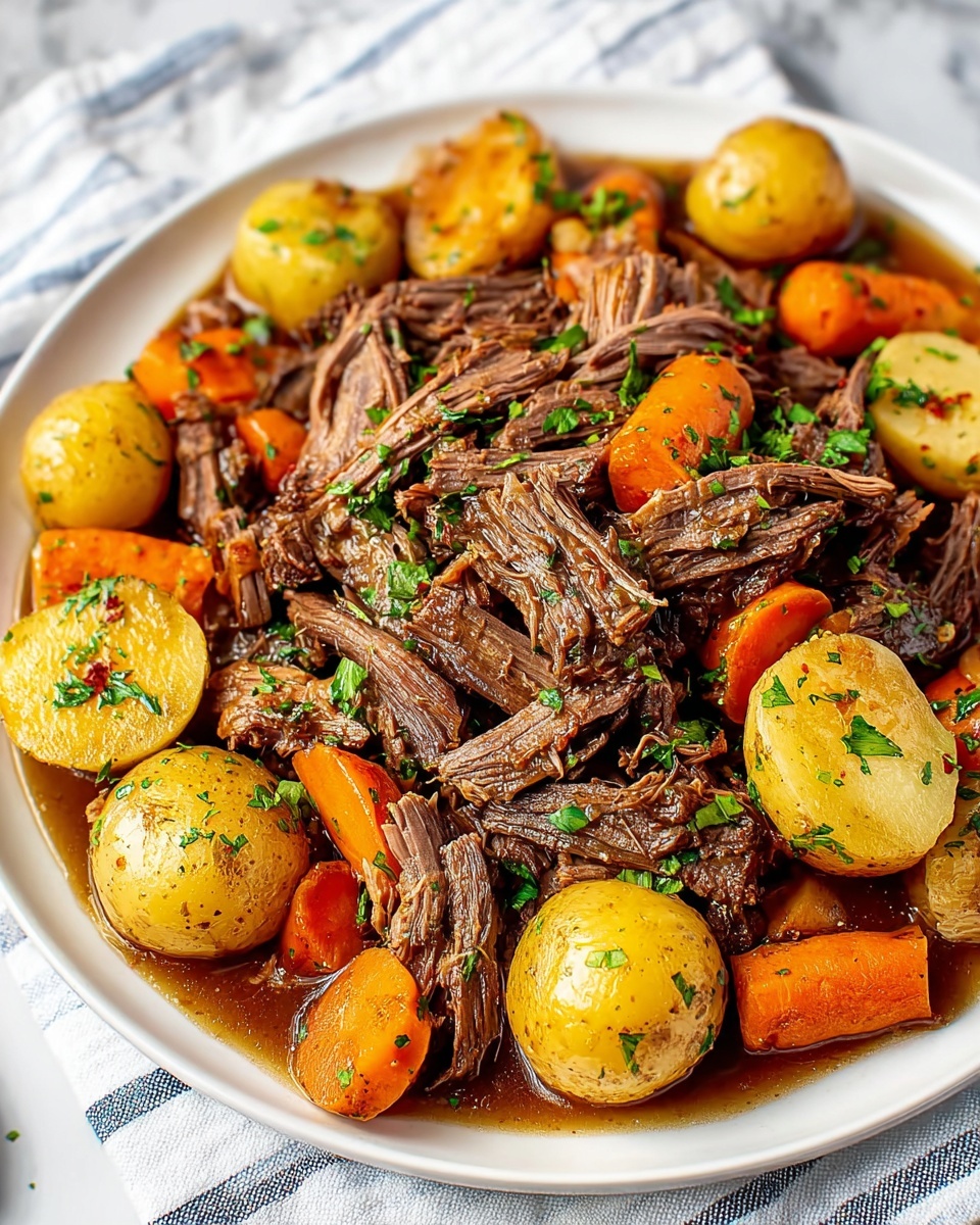 Crock Pot Pot Roast Recipe - Recipe Image