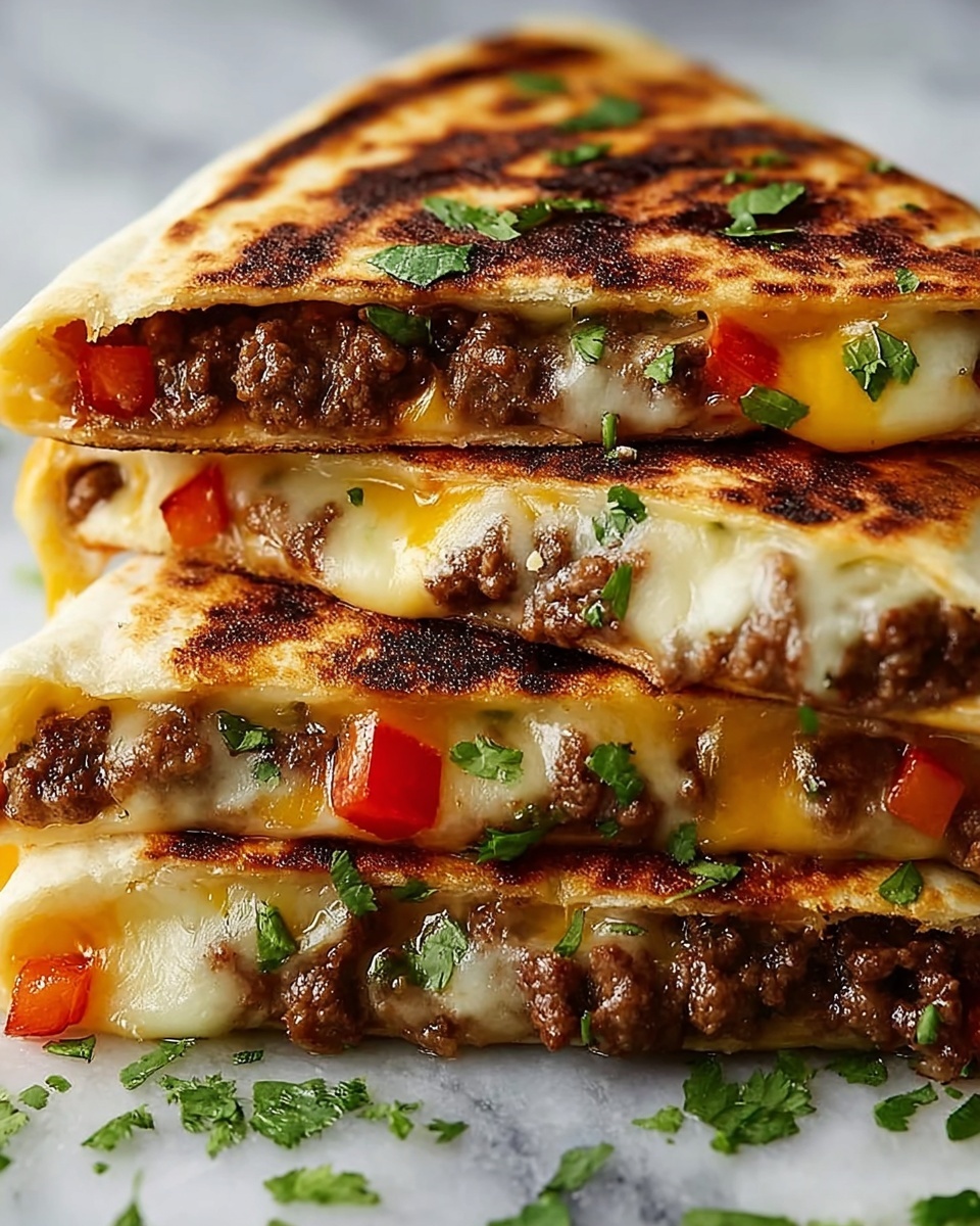 Vegan Cheeseburger Wraps Recipe - Recipe Image