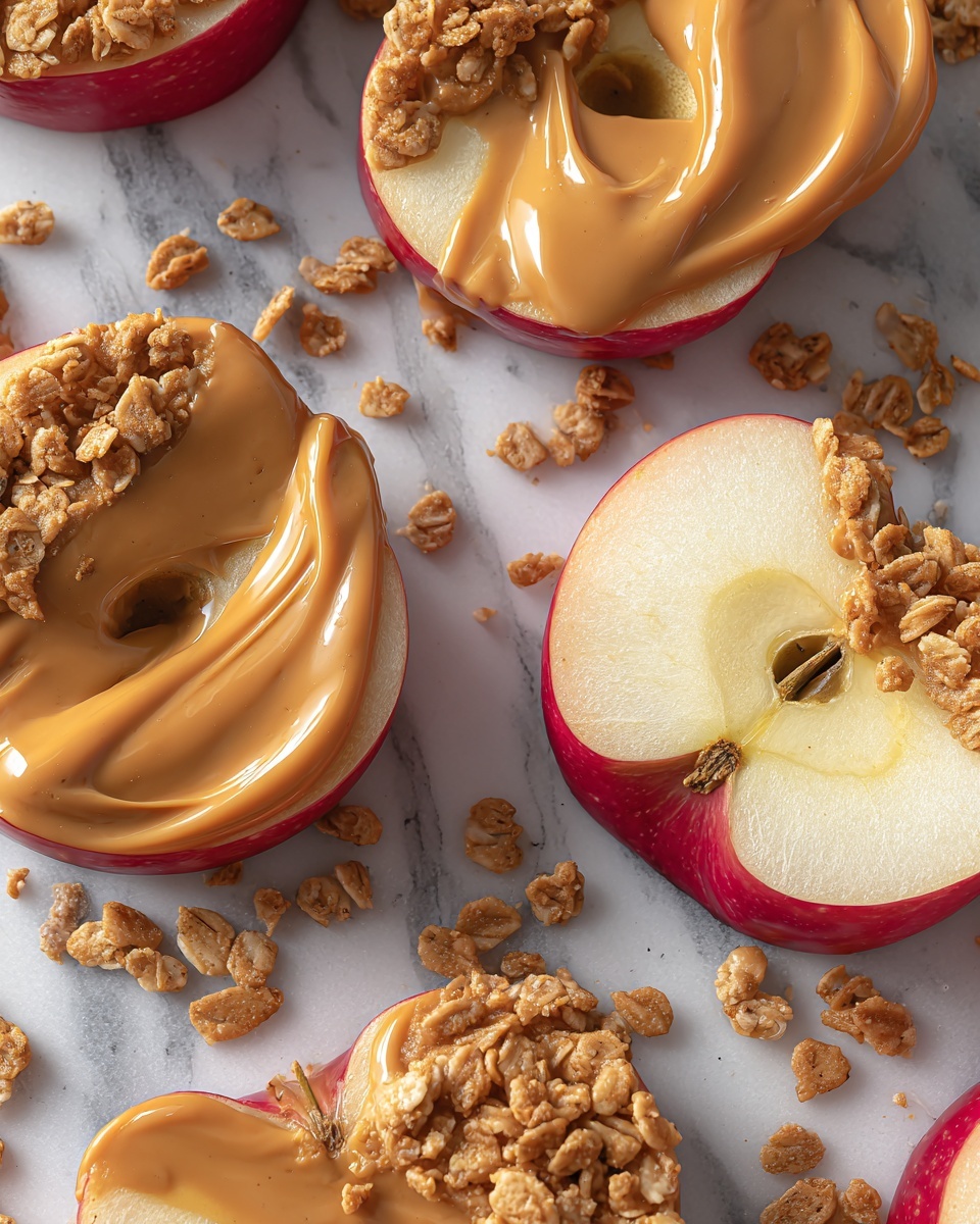 Easy Peanut Butter Apple Slices Snack Ideas Recipe - Recipe Image
