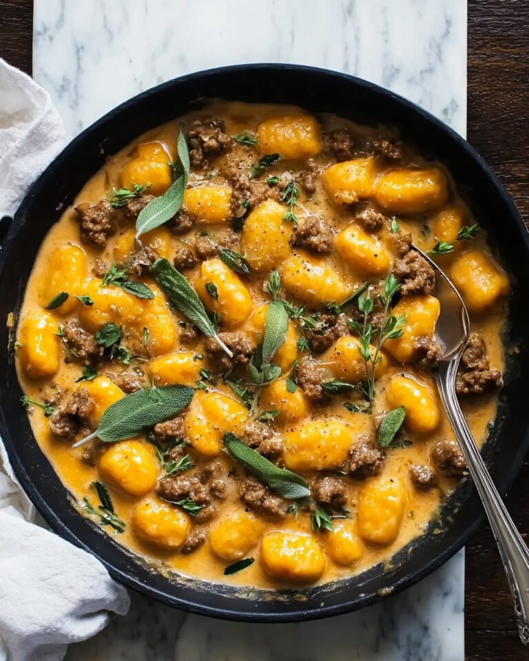 Creamy Butternut Squash Gnocchi with Sausage Recipe
