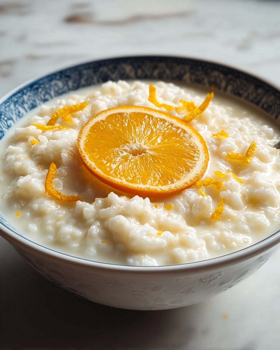 Creamy Orange Zest Rice Pudding Recipe - Recipe Image
