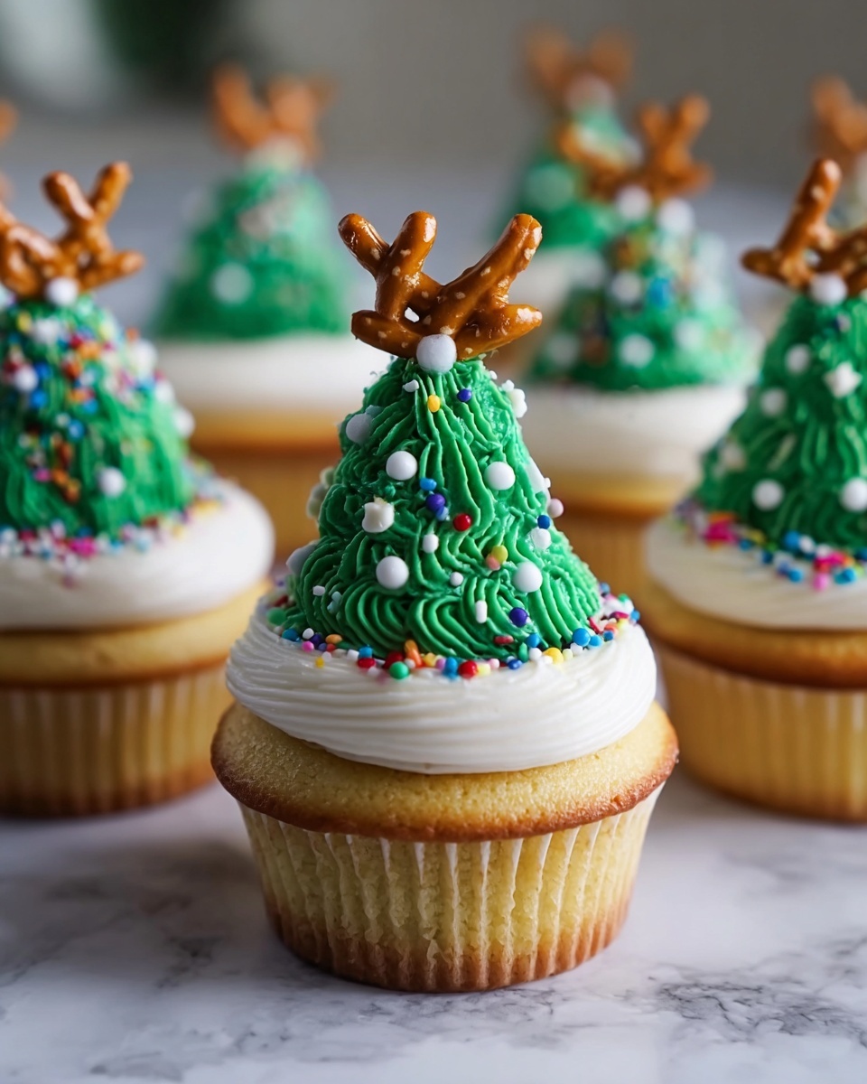 Christmas Tree Cupcakes Recipe - Recipe Image