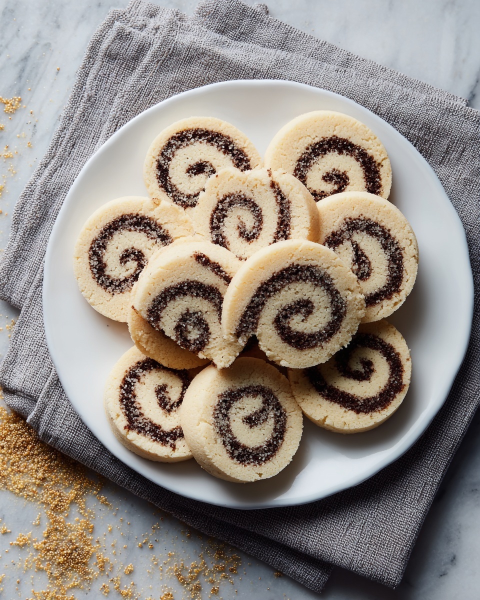 Black and White Pinwheel Cookies Recipe - Recipe Image