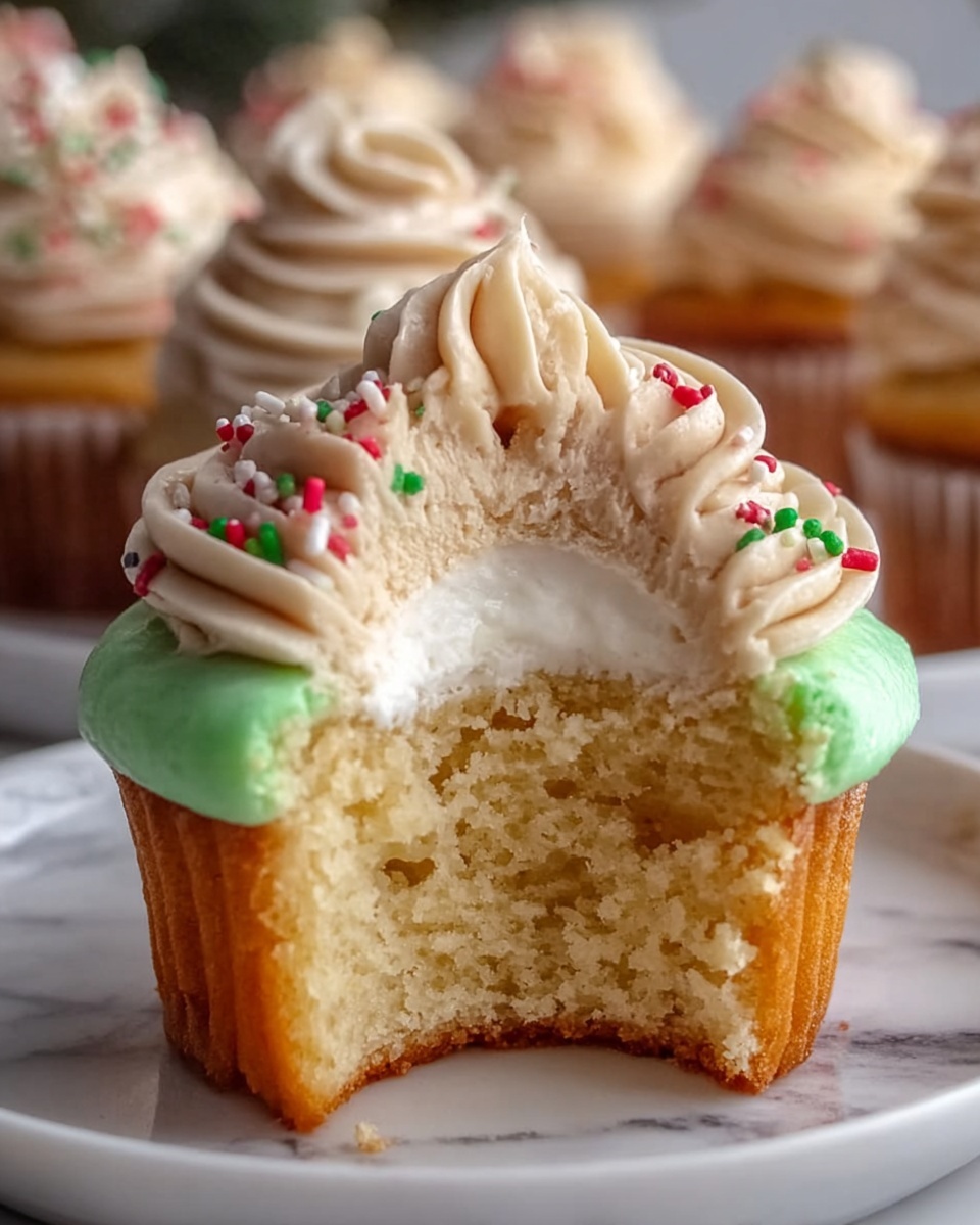 White Chocolate Peppermint Cupcakes Recipe - Recipe Image