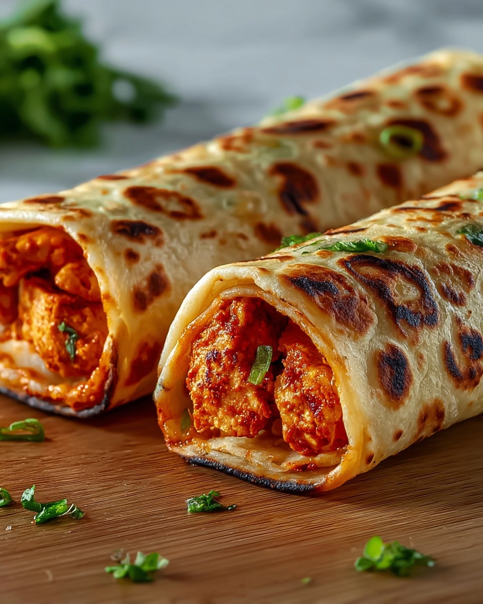 Chicken Tikka Paratha Rolls Recipe - Recipe Image