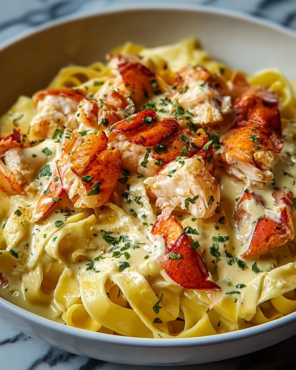 Cajun Lobster, Crab, and Salmon Alfredo Recipe - Recipe Image