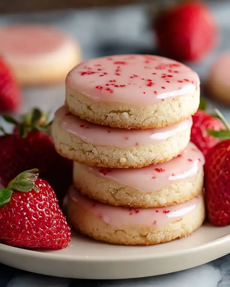 Strawberry Shortbread Cookies Recipe