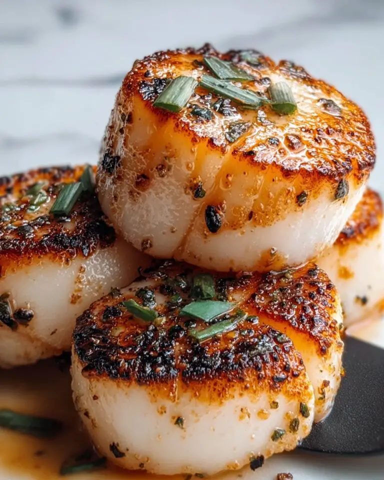 Seared Scallops with Spicy Cajun Cream Sauce Recipe