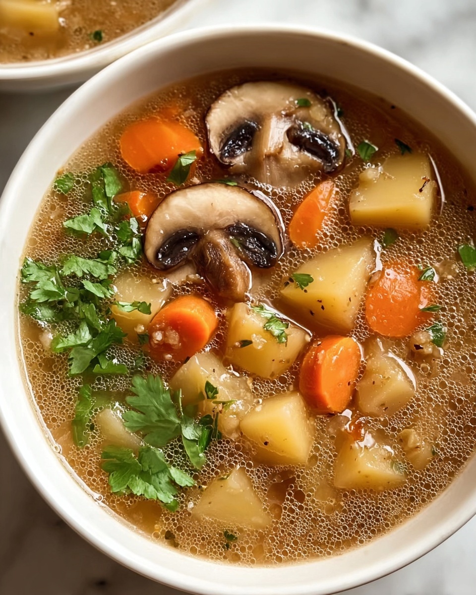 Hearty Mushroom Quinoa Soup Recipe - Recipe Image