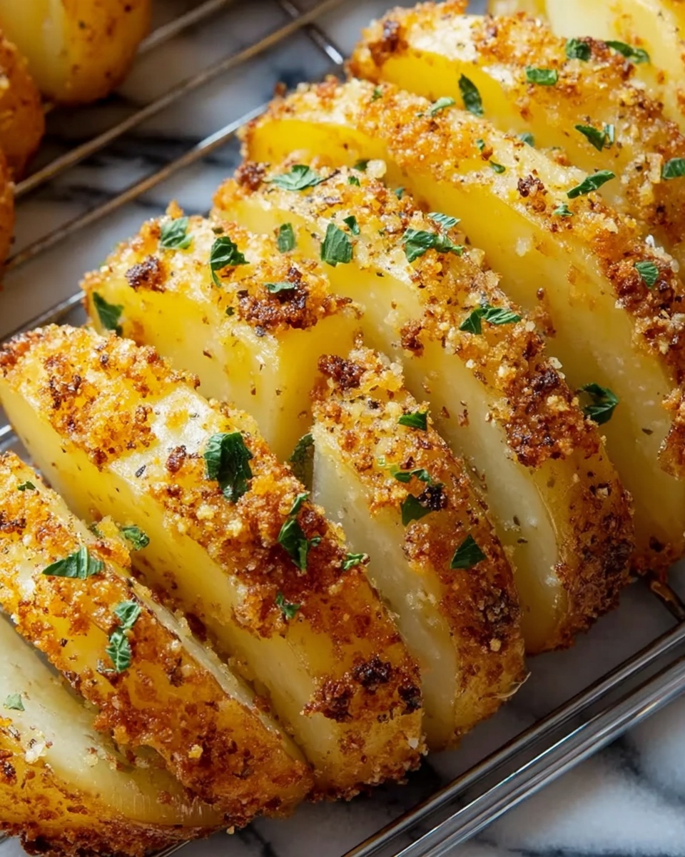 Crispy Parmesan Crusted Potato Wedges Recipe - Recipe Image