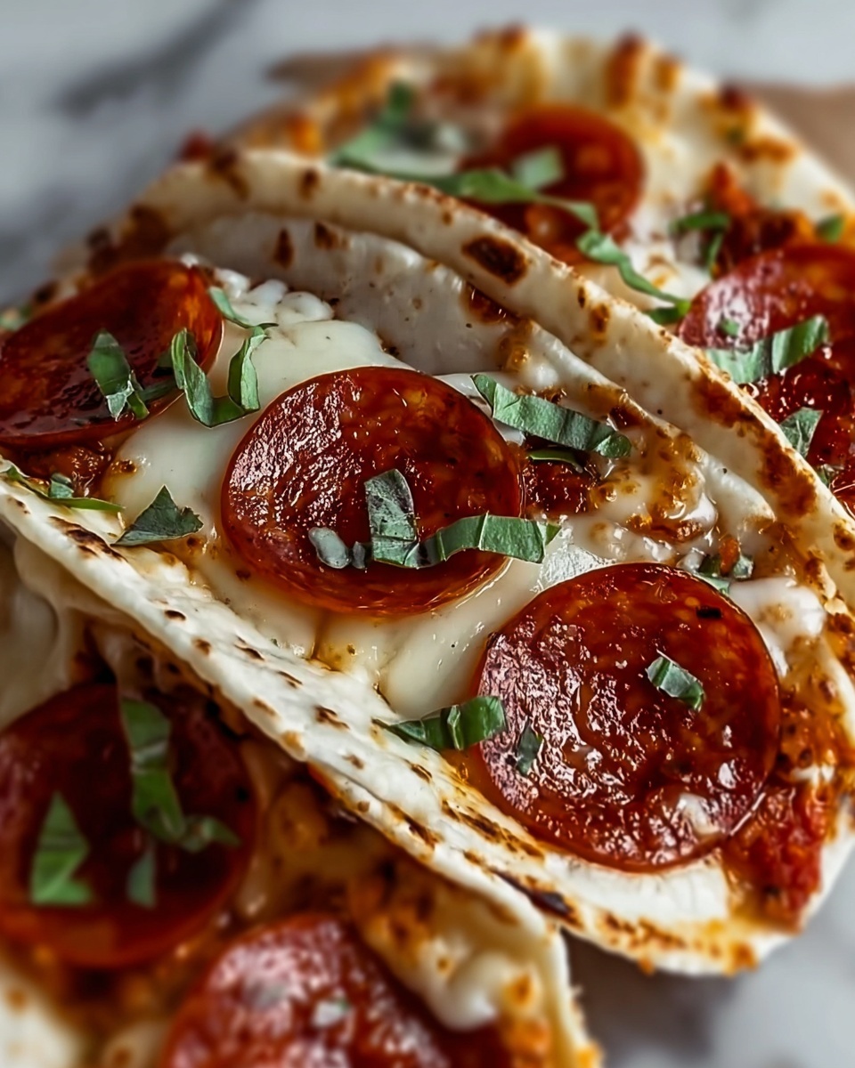 Pepperoni Pizza Tacos Recipe - Recipe Image