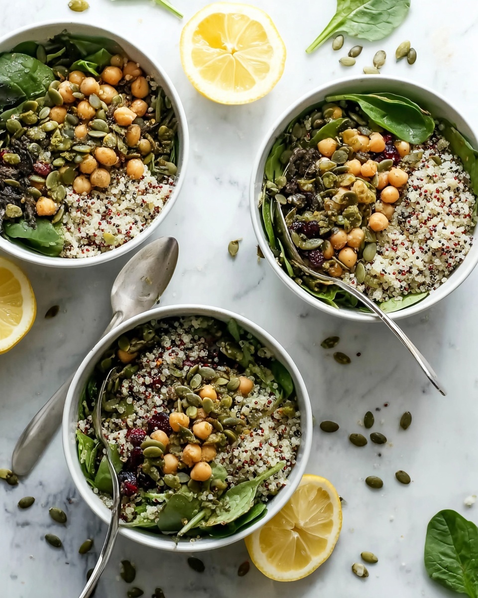 Herbed Quinoa & Chickpea Salad with Lemon Recipe - Recipe Image