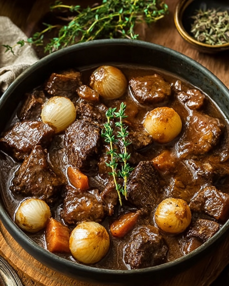 French-Style Beef Stew with Red Wine Recipe - Recipe Image