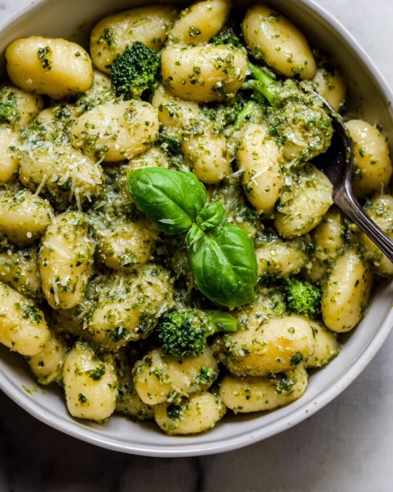 Creamy Lemon Pesto Gnocchi with Broccoli Recipe