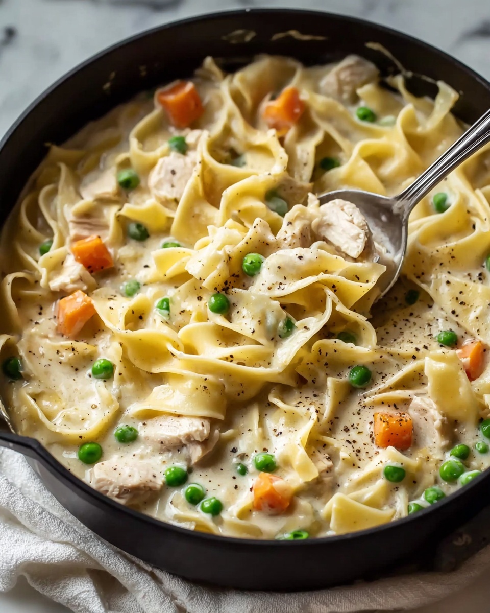 Chicken Pot Pie Noodle Recipe - Recipe Image