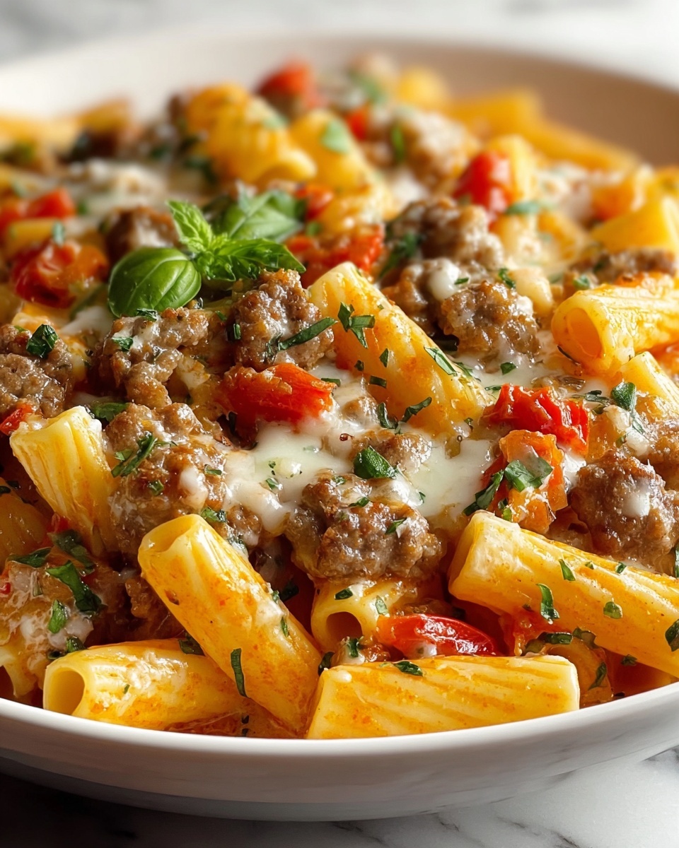 Creamy Italian Sausage Pasta Recipe - Recipe Image