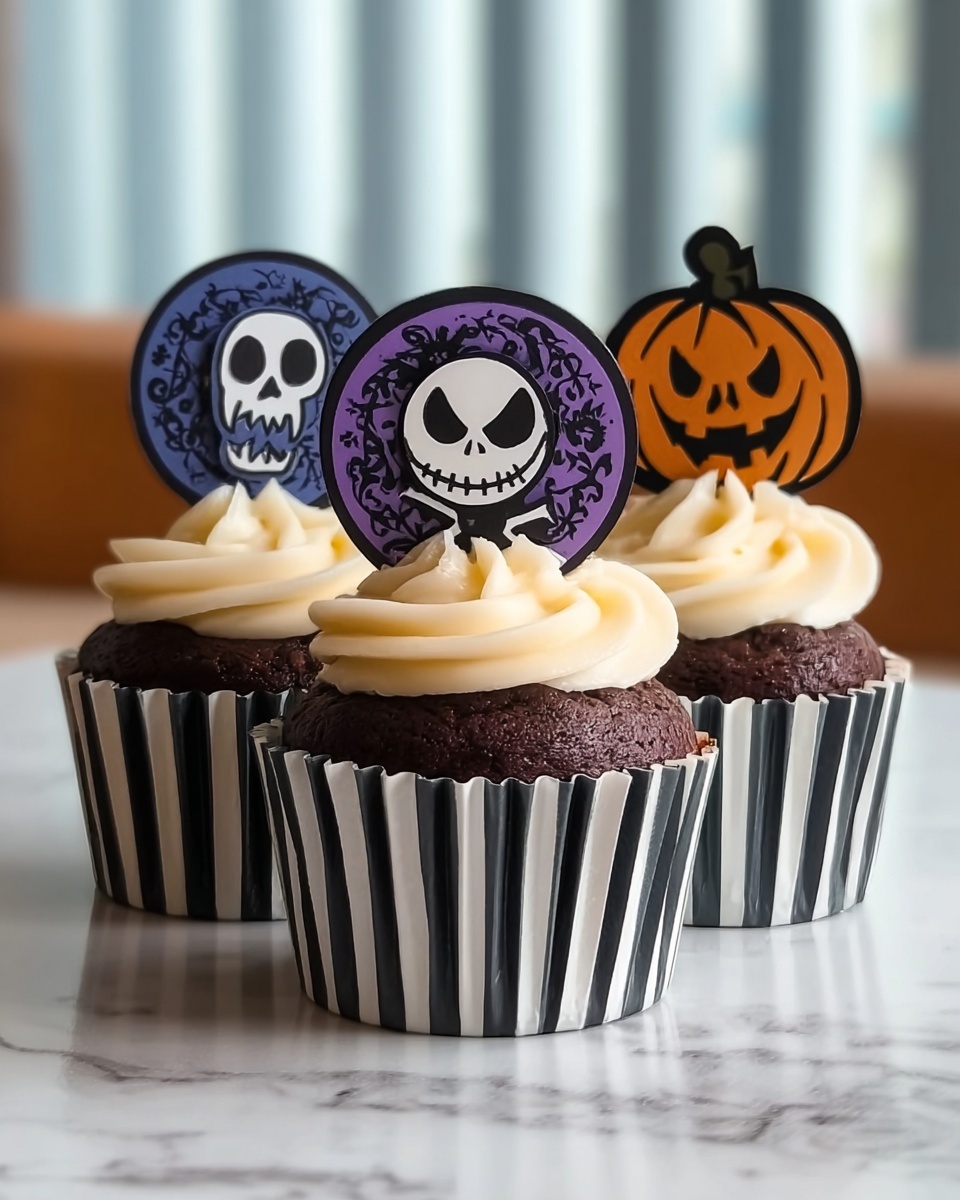 Stamped Halloween Cupcakes Recipe - Recipe Image