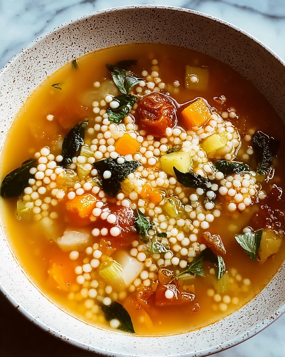 Pearl Couscous Vegetable Soup Recipe - Recipe Image