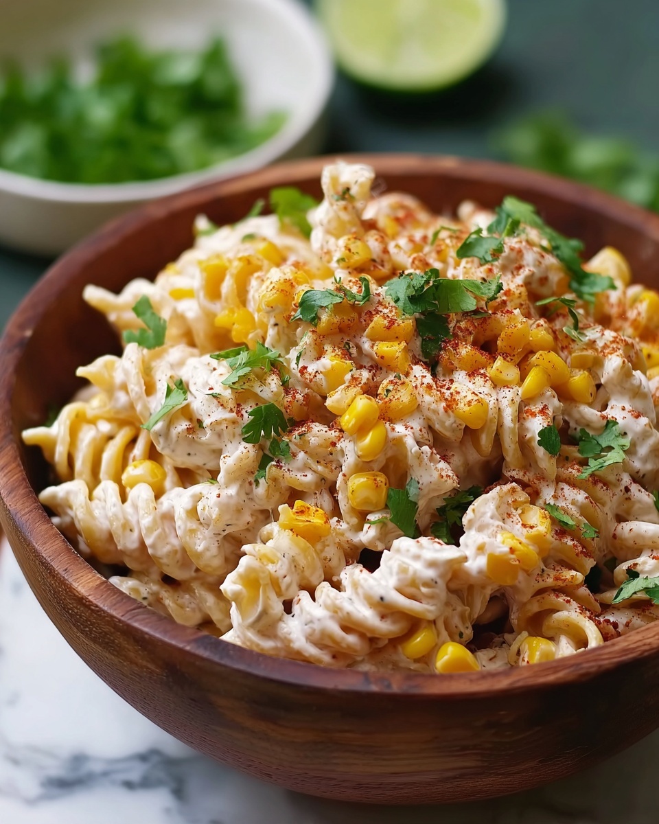 Mexican Street Corn Pasta Salad Recipe - Recipe Image