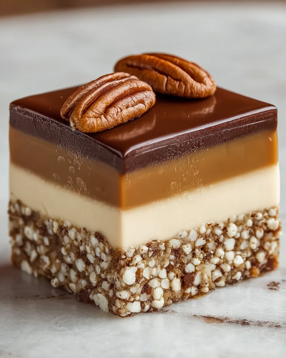 No-Bake Espresso Walnut Slice Recipe - Recipe Image