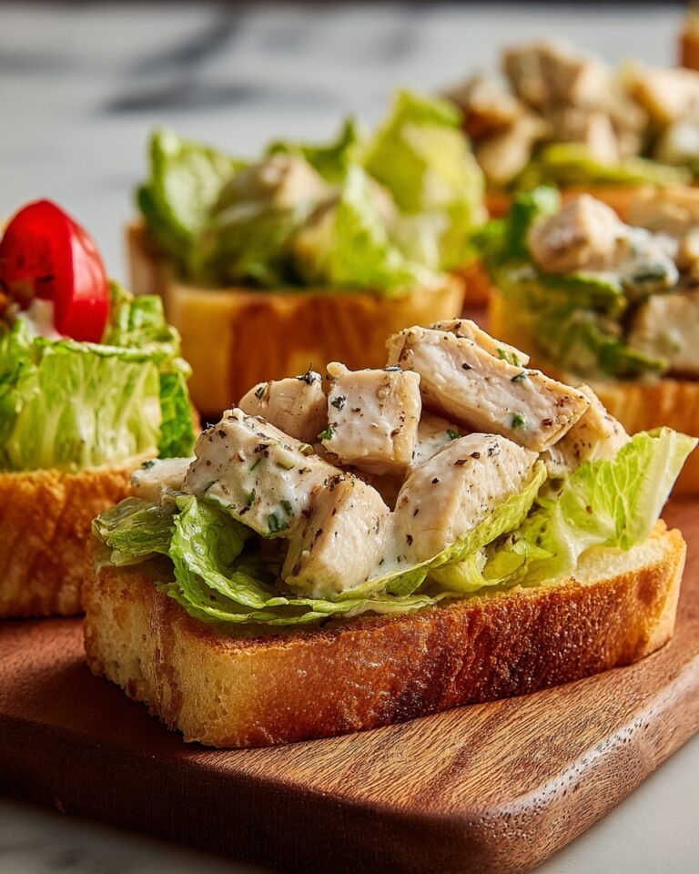 Chopped Chicken Caesar Salad Sandwiches Recipe
