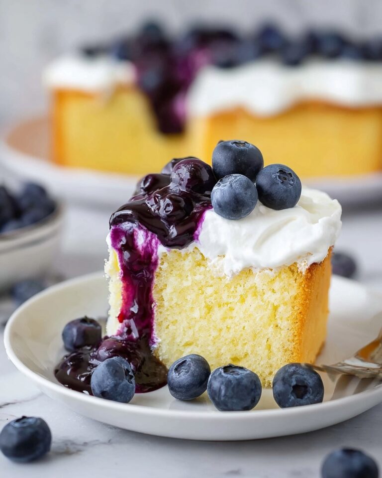 Blueberry Lemon Poke Cake Recipe