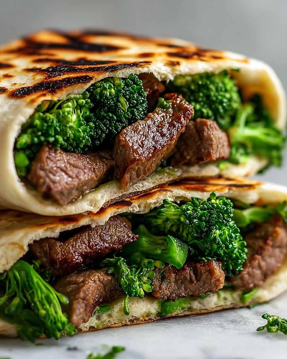 Grilled Beef & Broccoli Wraps Recipe - Recipe Image