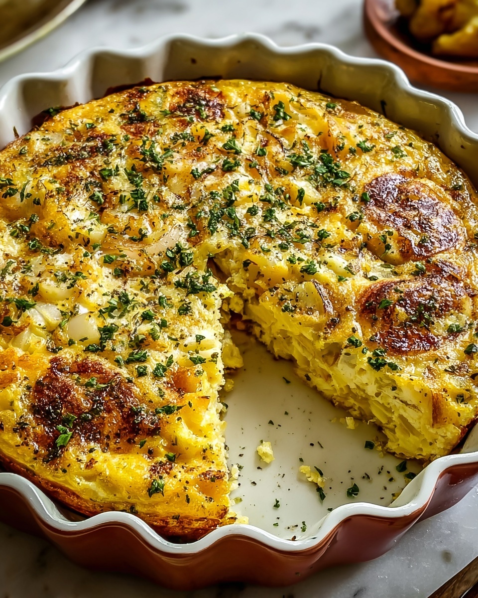 Egga: Egyptian Egg Casserole with Onions and Herbs Recipe - Recipe Image