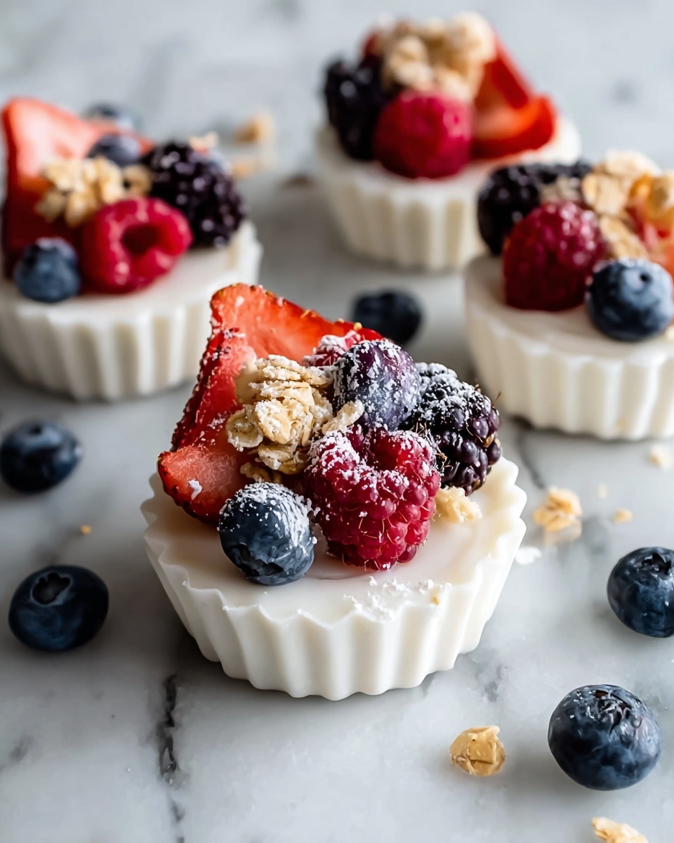 Frozen Yogurt Granola Cups Recipe - Recipe Image