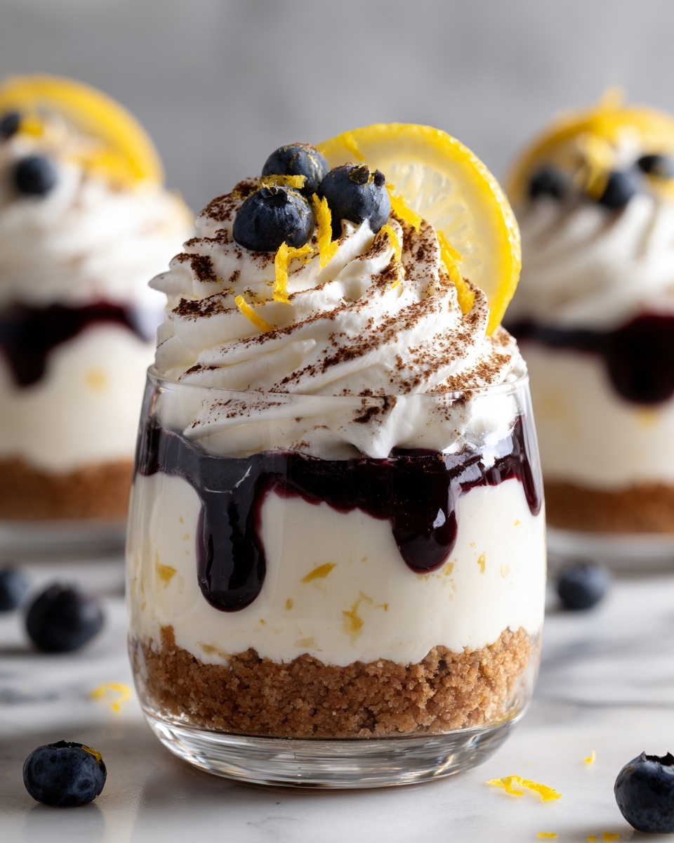 Lemon Blueberry Cheesecake Parfaits Recipe - Recipe Image