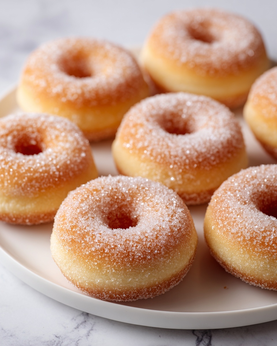 Fried Doughnuts with Sugar Recipe - Recipe Image