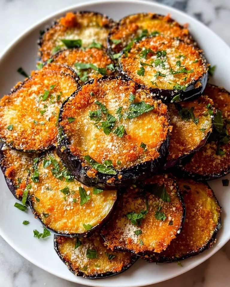 Crispy Baked Eggplant Parmesan Recipe