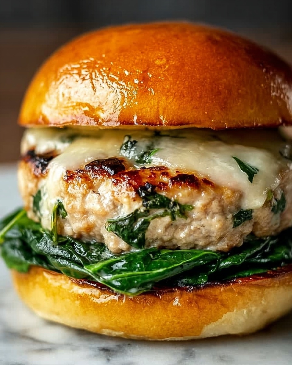 White Cheddar & Spinach Chicken Burgers: An Amazing Ultimate Recipe - Recipe Image