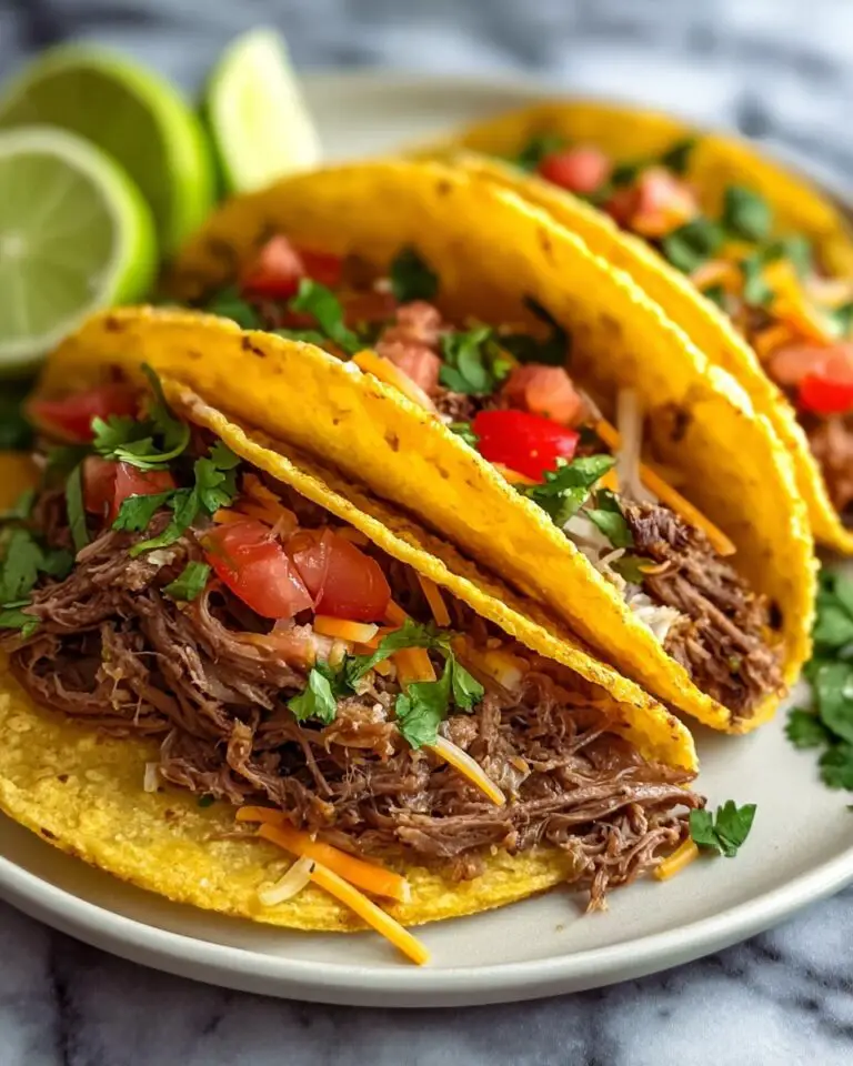 Crockpot Shredded Beef Tacos Recipe