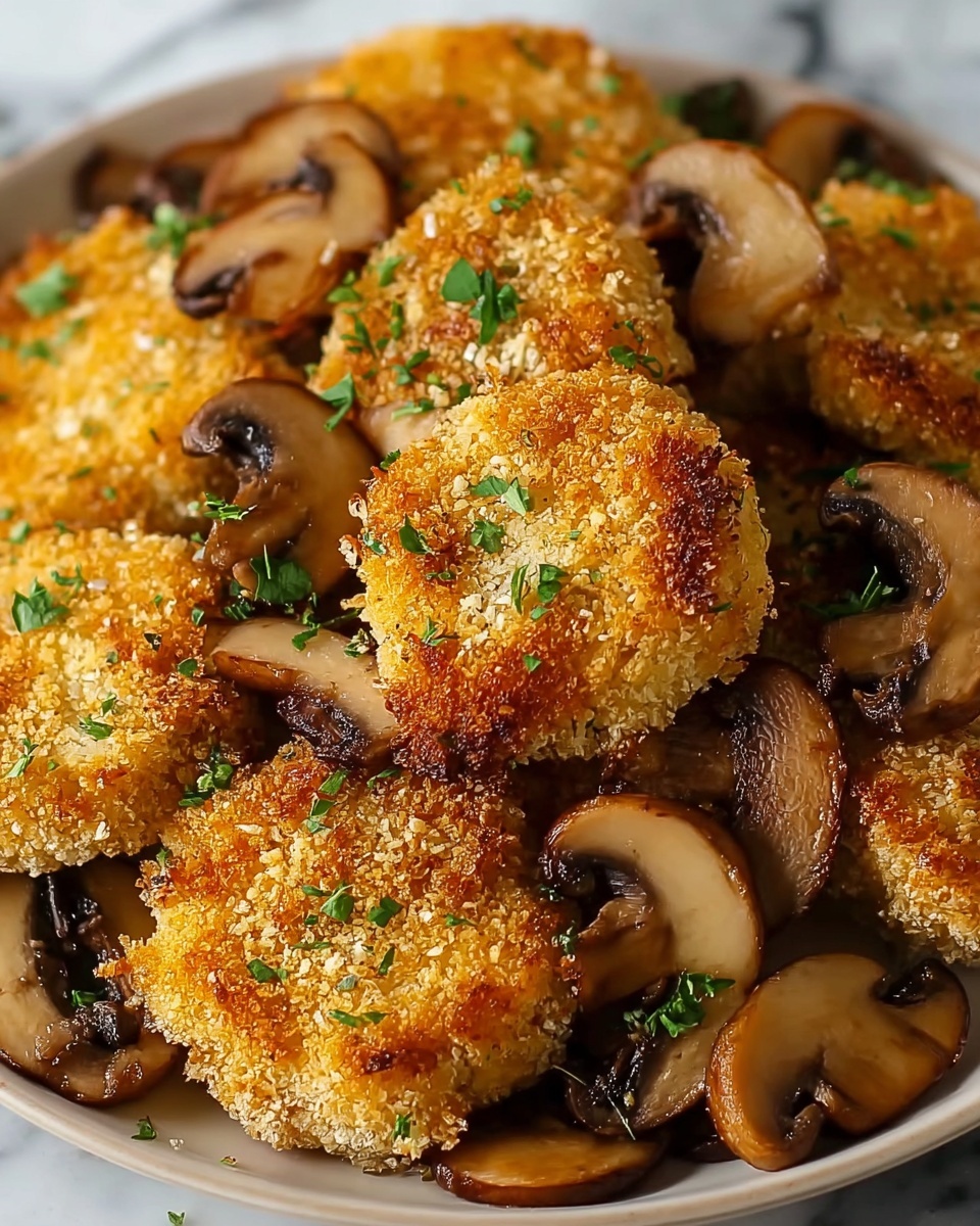 Crispy Breaded Mushrooms Recipe - Recipe Image