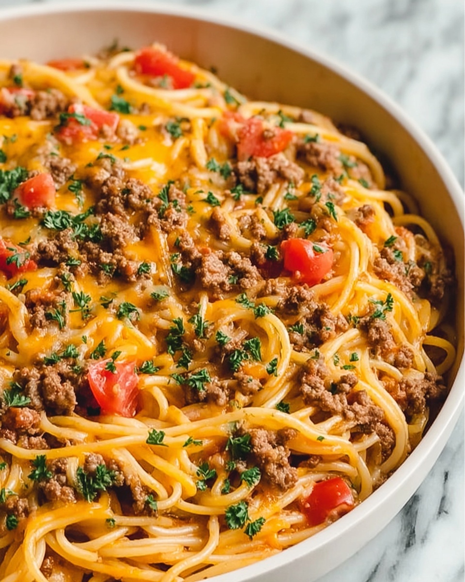 Taco Spaghetti Recipe - Recipe Image