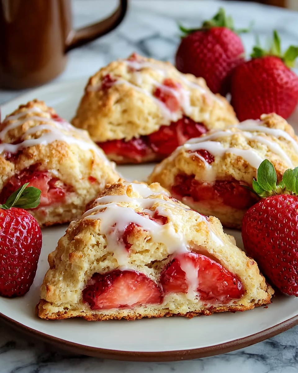 Strawberry Scones Recipe - Recipe Image