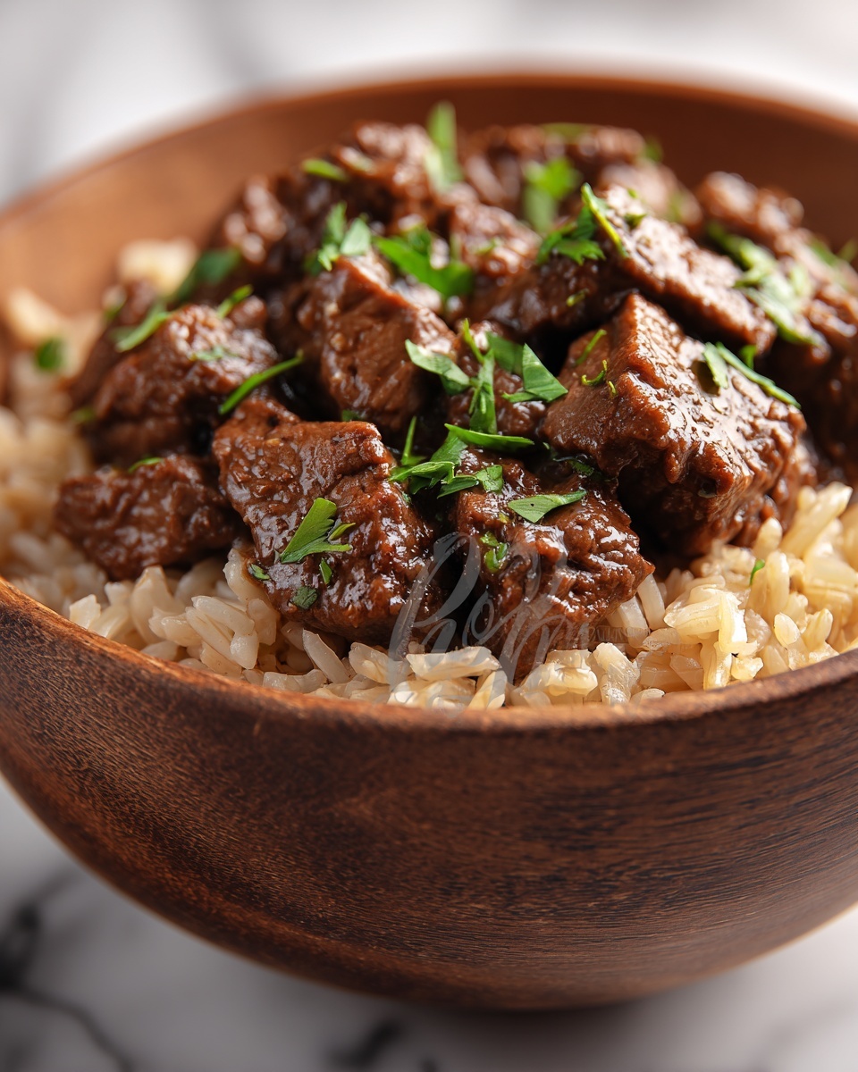 Beef Tips and Rice Recipe - Recipe Image