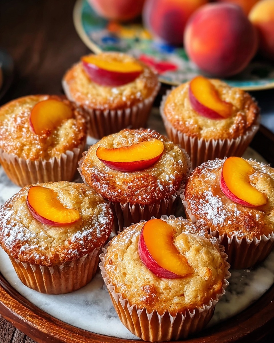 Peach Financiers: Elegant French Almond Cakes Recipe - Recipe Image